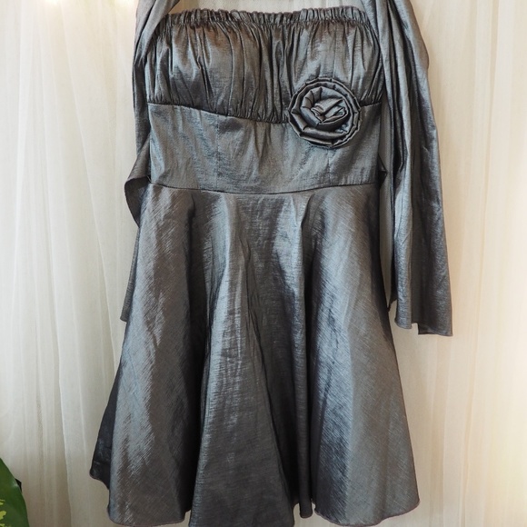 Metallic Gray dress - Picture 1 of 4